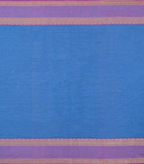 Blue Woven Chettinad Cotton Saree With Buttas-CN1890