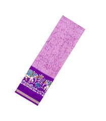 BubbleGum Pink Printed Synthetics Dupion Saree With Abstract Motifs-BL5202