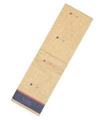 Cream Handloom Kanchi Cotton Saree With Floral Buttas-KC1555