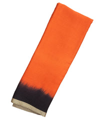 Orange Woven Mysore Silk Saree With Floral Motifs-MS3077