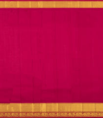 Cream Handloom Korvai Kanchipuram Silk Saree With Stripes & Contrast Border-KA16780