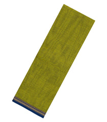 Olive Green Woven Chirala Cotton Saree With Contrast Border-CR1436