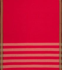 Hot Pink Woven Chirala Cotton Saree With Traditional Border & Pallu-CR1383