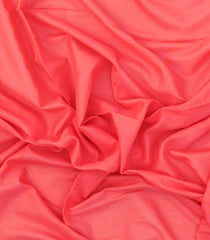 Peach Woven Bengal Cotton Saree With Contrast Border-BG1651