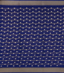 Blue Printed Synthetic Dola Silk Saree With Zari Stripes & Border-BL5030