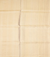 Gold Handloom Kanchipuram Silk Saree With Triangle Motifs