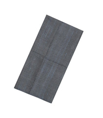 Dark Grey Printed Synthetic Tussar Silk Saree With Zari Checks & Contrast Pallu-SY0383
