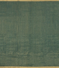 Dark Green Handloom Maheswari Silk Cotton Saree With Zari Stripes-SC4848