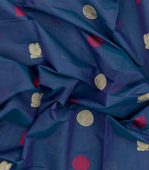 Purple Handloom Village Cotton Saree With Buttas-VC1655