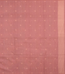 Beige Woven Art Dupion Saree With Leaf Motifs & Contrast Pallu-BL4946