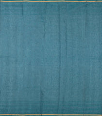 Teal Woven Rasipuram Cotton Saree With Kamalam Buttas-RA2570