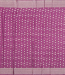 Dusty Pink Woven Synthetic Viscose Saree With Floral Zari Motifs & Border-BL5080