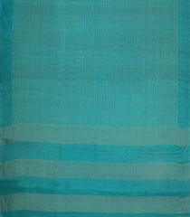 Cyan Woven Tussar Silk Saree With Checks & Dotted Motifs-TU3572