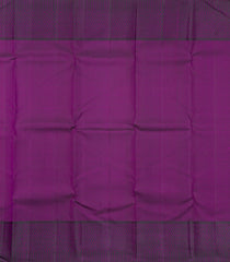 Purple Handloom Korvai Kanchipuram Silk Saree With Floral Zari Motifs-KA15837