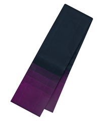 Black Handloom Korvai Kanchipuram Silk Saree With Temple Border-KA15433