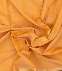 Sandal Handloom Kanchi Cotton Saree With Floral Buttas--KC1557