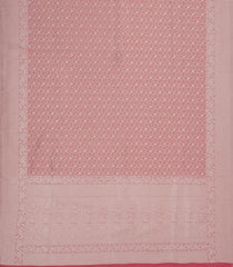 Peach Woven Art Dupion Saree With Floral Zari Motifs-BL5915