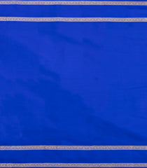 Blue Kanchipuram Silk Saree With Floral Zari Buttas-KA14916