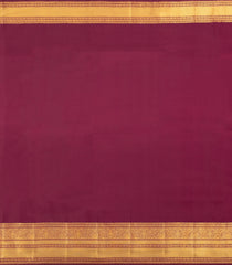 Maroon Handloom Kanchipuram Silk Saree With Zari Buttas-KA16910