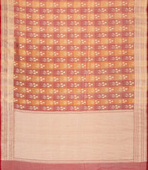 Red Handloom Organza Soft Silk Saree With Meena Floral Motifs-SO4109