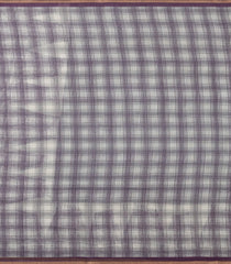 Lilac Printed Synthetic Linen Saree With Temple Border-SY0604