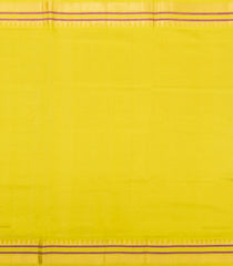 Turquoise Handloom Korvai Silk Cotton Saree With Checks & Contrast Border-SC4513