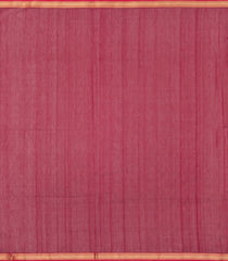 Dark Purple Handloom Maheswari Silk Cotton Saree With Zari Border-SC4160