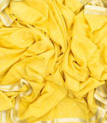 Yellow Woven Mysore Silk Saree With  Sequin Work & Zari Border-MS3061