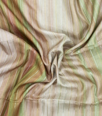 Sage Green Printed Synthetic Dupion Saree With Abstract Stripes-SY0490