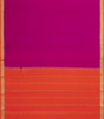 Hot Pink Woven Mysore Silk Saree With Contrast Zari Border-MS3265