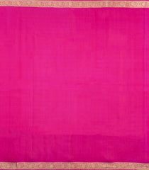 Hot Pink Handloom Kanchipuram Silk Saree With Buttas & Zari Border-KA16198