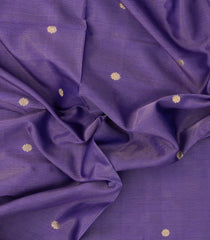 Lavender Handloom Soft Silk Cotton Saree With Zari Stripes & Buttas-SC4255