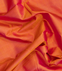 Peach Handloom Kanchipuram Silk Saree With Dotted Stripes-KA15694