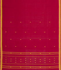 Crimson Woven Kadappa Cotton Saree With Buttas-KN0752