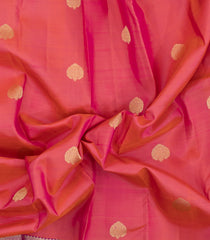 Peach Handloom Soft Silk Saree With Buttas-SO4670