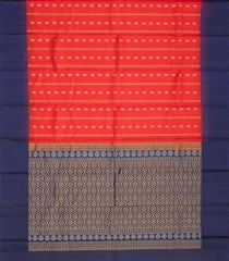 Red Handloom Soft Silk Saree With Buttas & Contrast Border-SO4033