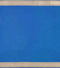 Blue Handloom Paithani Silk Saree With Floral Zari Motifs & Meena Pallu-PA1110