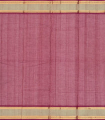 Crimson Handloom Kanchi Cotton Saree With Tree Buttas