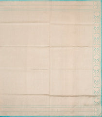 Turquoise Handloom Banarasi Tissue Silk Saree With Floral Motifs-BE1833