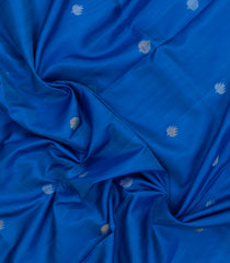 Blue Handloom Uppada Silk Saree With Buttas & Meena Pallu-UP0350