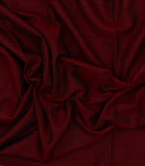 Crimson Woven Chirala Cotton Saree With Chevron Border-CR1441
