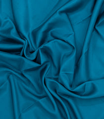 Cyan Woven Mysore Silk Saree With Contrast Border-MS3700
