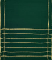 Bottle Green Woven Mysore Silk Saree With Zari Border-MS3603
