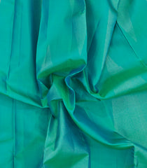 Aquamarine Handloom Soft Silk Saree With Zari Stripes-SO4668