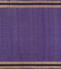 Violet Handloom Kanchi Cotton Saree With Silk Border-KC1806