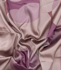 Dusty Pink Woven Art Dupion Saree With Printed Circle Motifs-BL4958