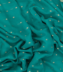 Aquamarine Woven Mysore Silk Saree With Coin Motifs-MS3300