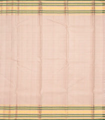 Purple Handloom Korvai Kanchipuram Silk Saree With Contrast Cream Border-KA12996