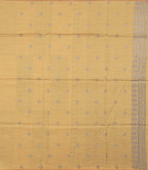 Sandal Woven Art Dupion Saree With Floral Vine Motifs-BL4938