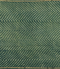 Dark Green Printed Jaipur Cotton Saree With Tie & Dye Motifs-JC1694